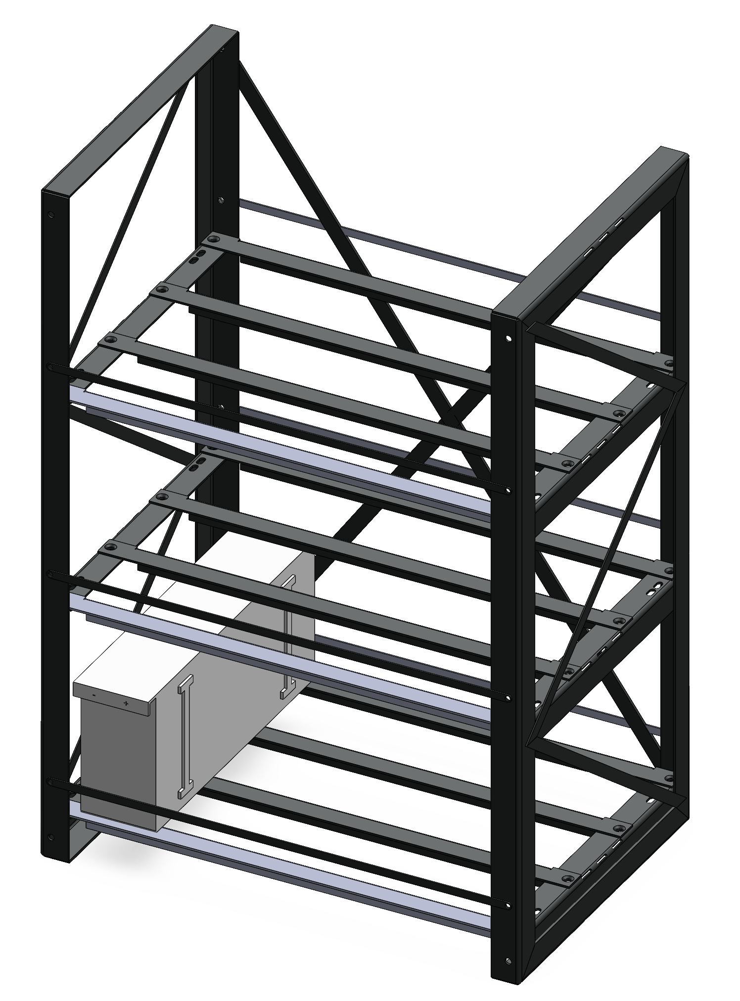 Single-tier battery platform for UPS and telecom systems
