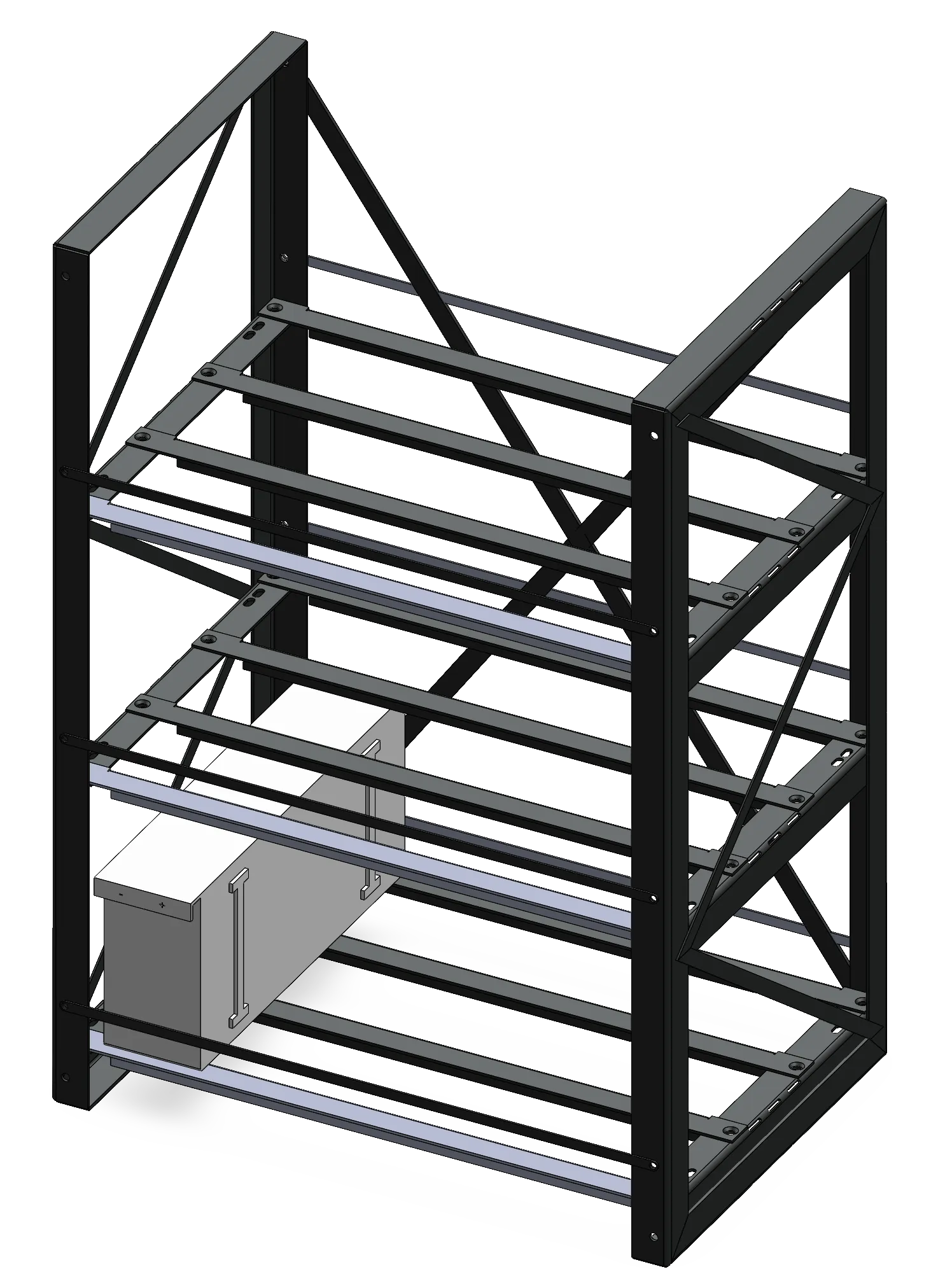 Single-tier battery platform for UPS and telecom systems