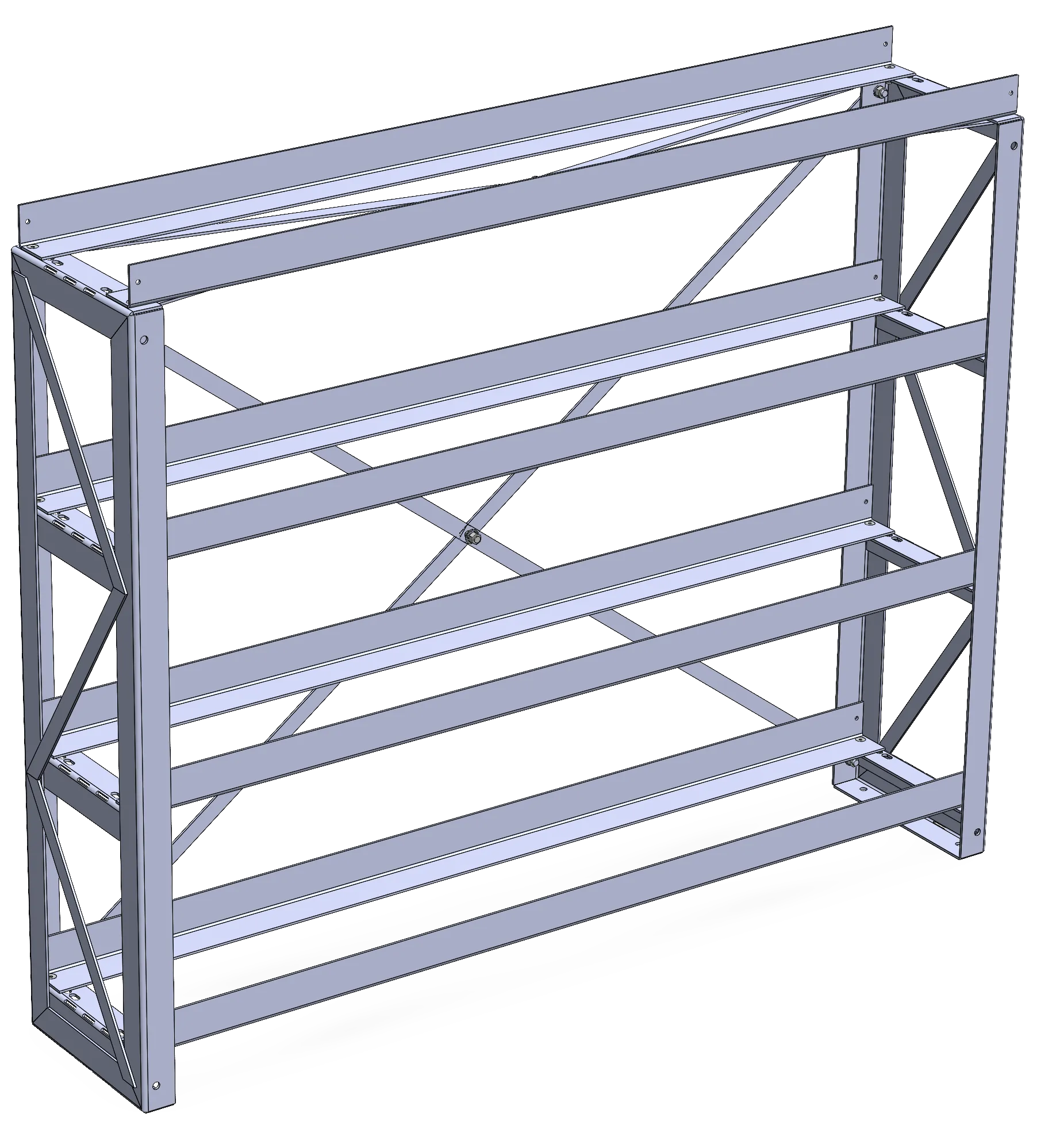 Compact three-tier battery rack for dense UPS installations