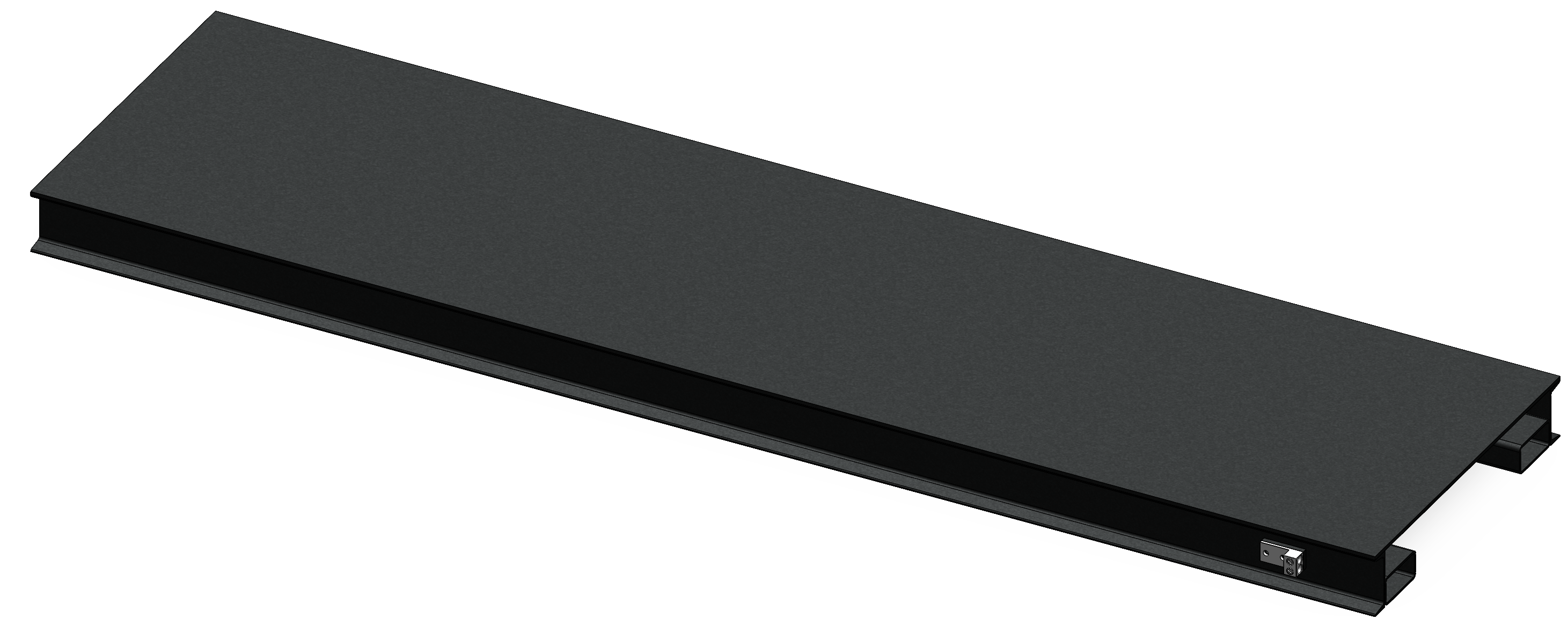 Power skid frame without cabinets for custom equipment mounting